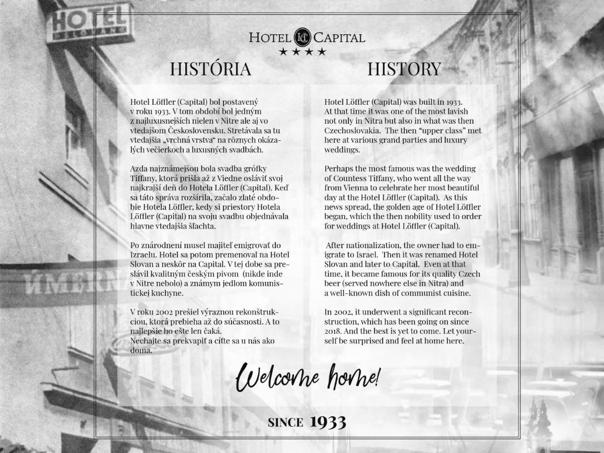 Hotel Capital With Private Wellness Nitra Exteriör bild